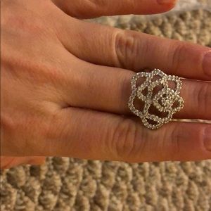 AUTHENTIC Swarovski flower ring